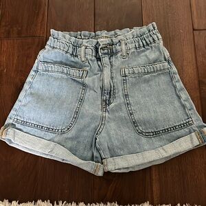 Zara kids Light Blue Denim Shorts Size 11-12